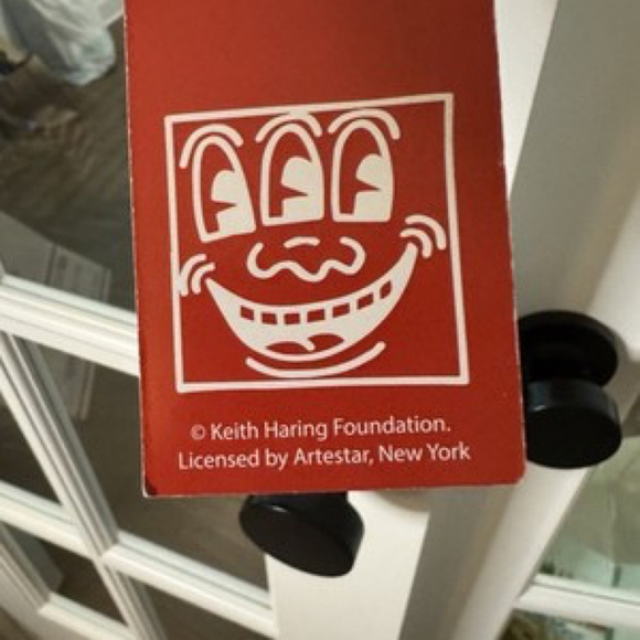 🔥 Keith Haring Member’s Only Hoodie Jacket Multi-Pattern Coat Teal Size Small - Picture 6 of 13